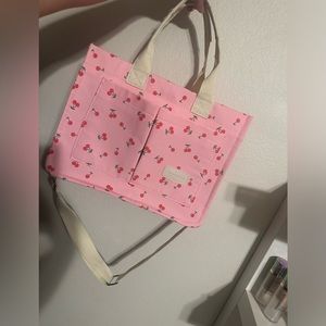 Pink Cherry Tote Bag